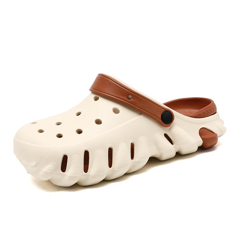 Unisex Summer Thick Sole Closed Toe Sandals - Soft Bottom Clog Beach Shoes