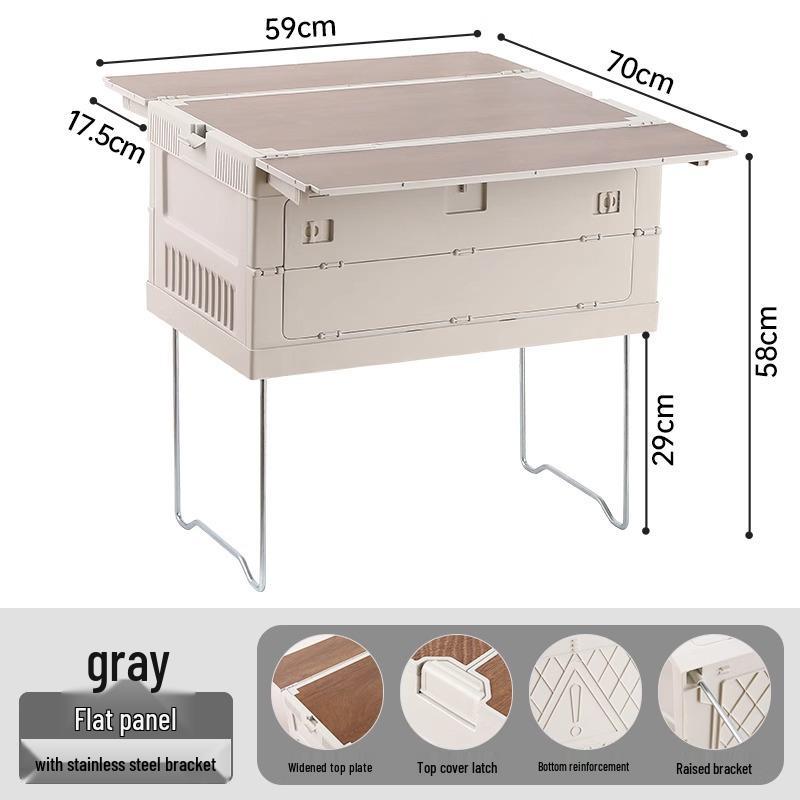 Camping Trunk Folding Storage Box for Outdoor and Picnic Organization