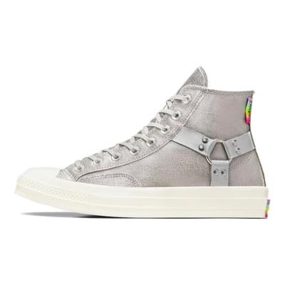 Chuck 70 High Pride 2024 Unisex Sneakers Silver Egret Chaos-Fuschia A10214C