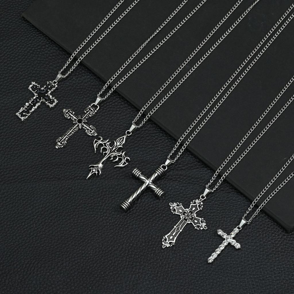 Hip Hop Necklace Jewelry Men'S Street Personality Bouncing Alloy Pendant Sweater Chain