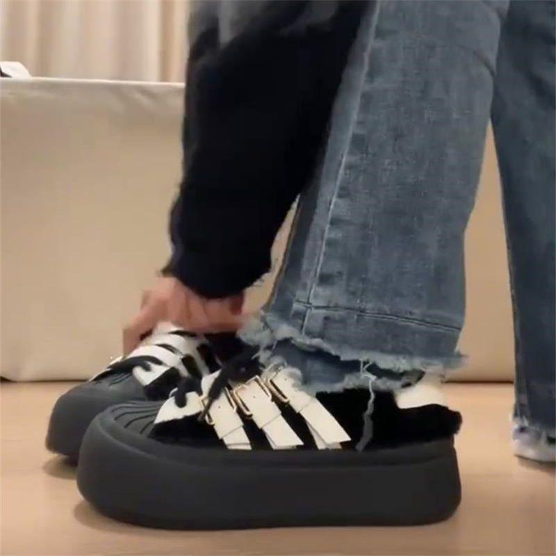 Zhao Ruth Shell Head Campus Casual Shoes Women's Shoes Sneakers Autumn and Winter New Board Shoes Little White Shoes