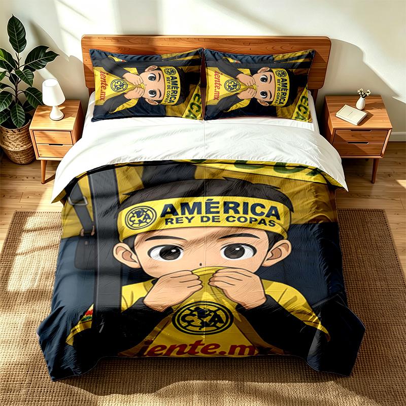 Club America (5) 3pc set suitable for master bedrooms soft and comfortable an ideal gift for family and friends Includes one duvet cover and two pillo