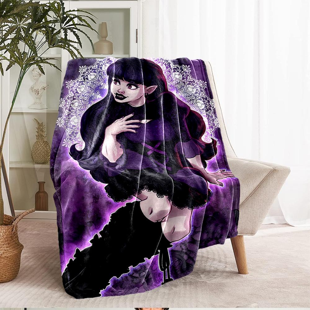 Monster High Theme Printed Blanket - Perfect for Couch, Bed, Travel & Outdoor Use | Machine Washable, Cozy & Durable.
