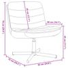 Swivel Chair Light Grey 63 x 75 x 76 cm Fabric