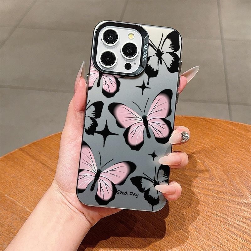 Premium butterfly for Apple 15promax mobile phone case 14plus niche 13 anti-drop iPhone11 female 1216