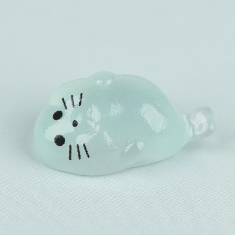 10/20/30 Pcs Glow In The Dark Mini Seal Figurines, Resin Sea Animals Miniatures For Diy Craft Home Decoration Supplies