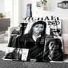 1 szt. Koc Michael Jackson Bad Album Miękki Koc Rzutowy Do Domu Sypialni Łóżka Sofy Podróży Biura Gładki Koc Świąteczny