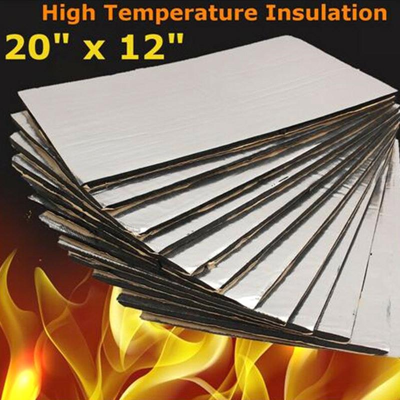 12Pcs 5mm Silver Car Soundproofing And Thermal Insulation Pads For Doors Roofs Firewalls Engine Bays