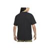 Nike Einfarbiges T-Shirt mit Rundhalsausschnitt und Logo-Print, kurzärmlig, für Herren, Oberteile, Schwarz, DQ1816-010