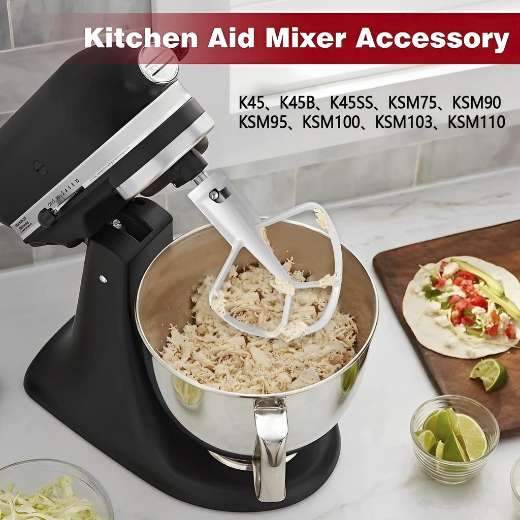 Flat Beater Aluminium Flat Beater Replacement Mixer Aid Attachment Parts Accessories Compatible K45 K45B Tilt-Head Stand Mixer