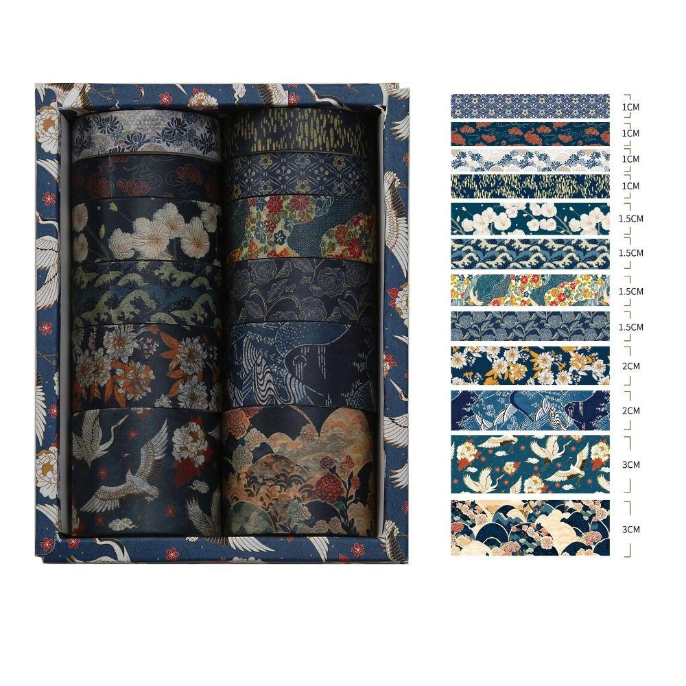 12Rolls DIY Decorative Tape Rolls Scrapbooking Wrapping Washi Tape Washi Tape Set  DIY Projects