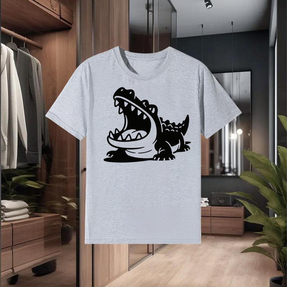 Men's Short - Sleeved T - Shirt Made of 100% Pure Cotton Summer-Appropriate Style with Loose Fit Realistic Simple Design Style