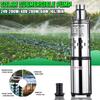 200W 48/60V Solar Water Pump Deep Well Pump High Lift DC Screw Submersible Pump Irrigation Garden Home Agricultural 60m