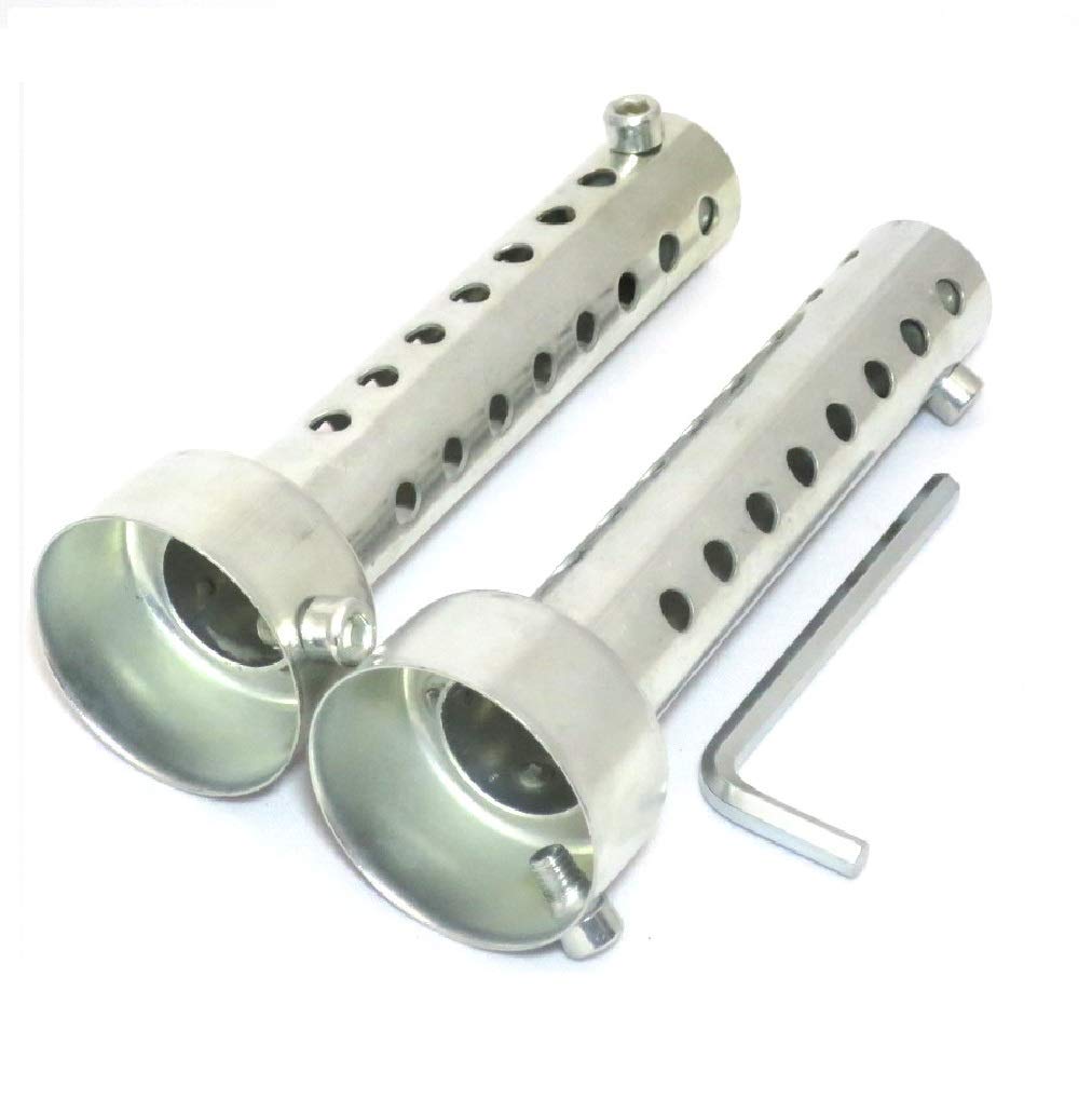 NEYORIKA Motorcycle Muffler Silencer Inner Silencer Universal Inner Baffle with Hex Set of 2 Wrench, (Long 45mm)