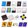 3D Chromplattiertes R-Type AWD Emblem Schwedische Flagge Elch Kotflügel Heckspoiler Abzeichen AufkleberXC40 XC60 XC70 XC90 V40 V60 V90 V90 S80