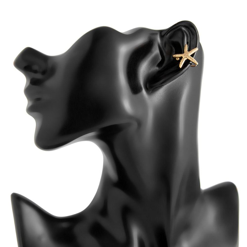 Golded C-shaped Ear Clip Silver No Piercing Earrings Hip Hop Gold Jewelry Women