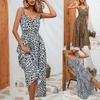 2024 Summer Leopard Print Sling Dress - European & American Women's Fashion Bestseller