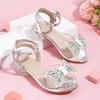 2025 Winter Fashion Versatile Bow High Heel Sandals for Girls