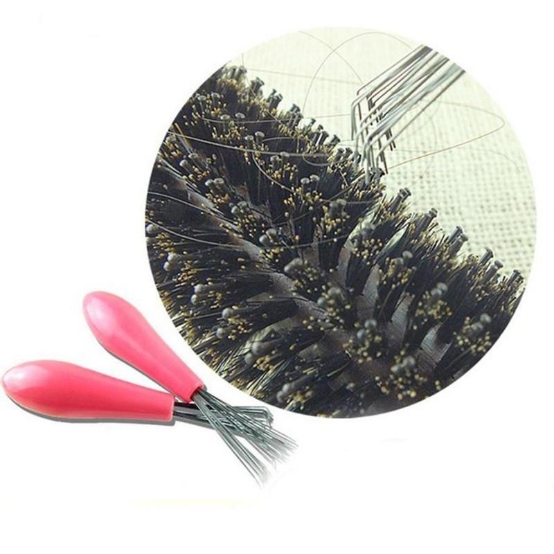 Comb Hair Brush Cleaner Cleaning Remover Embedded Beauty Tools Plastic Handle 1pc