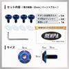 RENPA Titanium Alloy License Plate Bolt, Snowflake Design, Vehicle Inspection