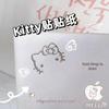 Kitty 3D Cartoon Silver PVC Sticker for Phone, Computer, Car