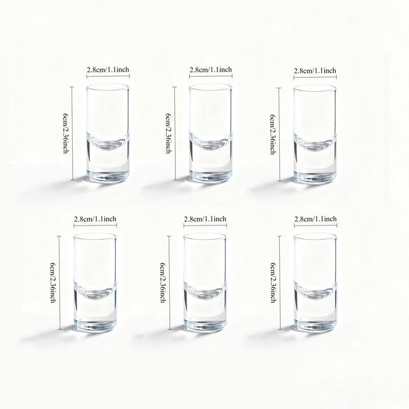 

Наборы из 6 штук 15 мл Стопка Толстодонный Бокал для вина Роскошный Бокал для коктейля Прозрачный Бокал для вина Вечеринка Рюмка для виски Барная посуда 15ml