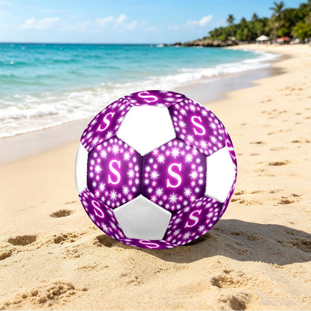 1pc Letter S Lightweight PVC Training Soccer Ball, Size 5, Suitable for Indoor and Outdoor TrainingGift Y60331