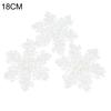 3Pcs 8/11/15/18/23cm Christmas Tree Snowflake Ornament Party Window Xmas Decor