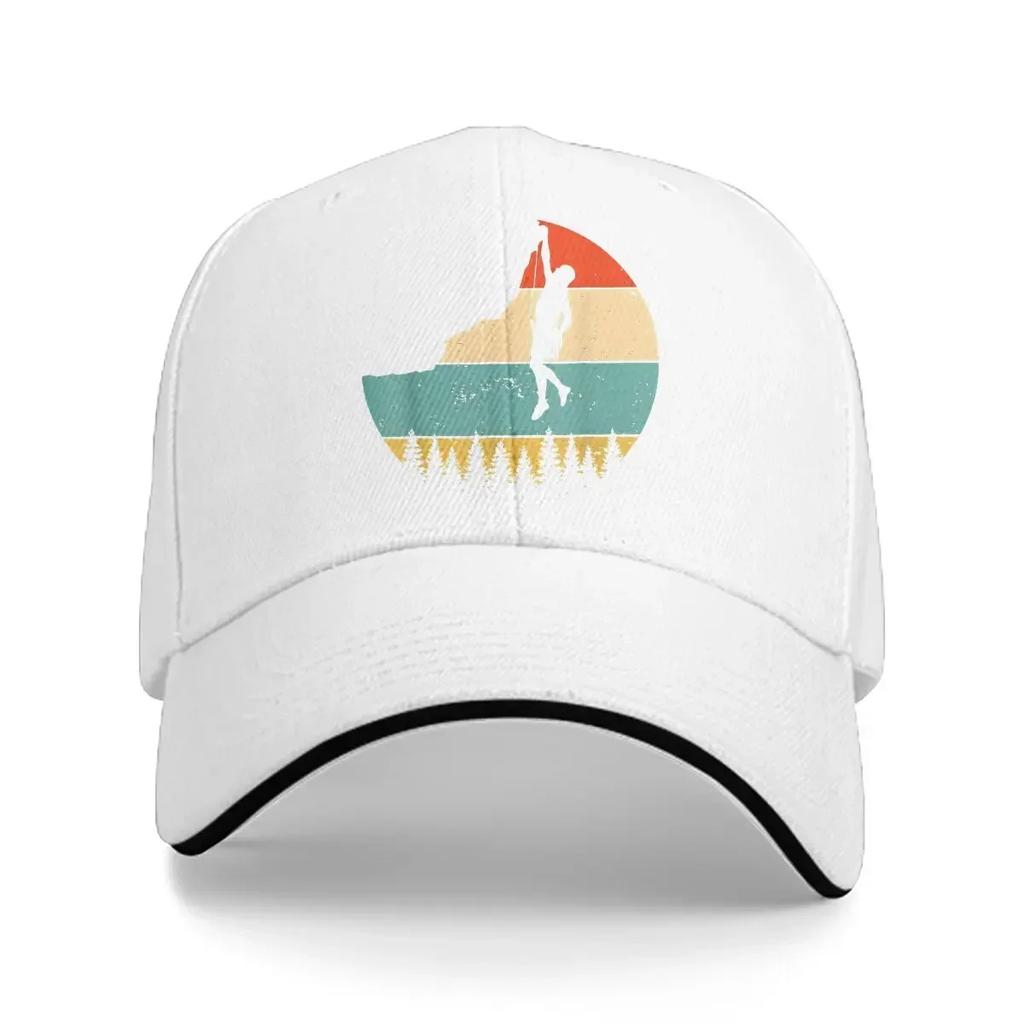 Lezecká retro západ slunce kšiltovka Unisex klobouky Dámské ochrana proti slunci Snapback Lezecké kšiltovky