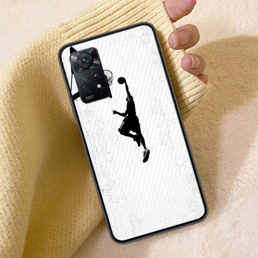 Basketball Basket Phone Case For Redmi 13C 14C Note 14 13 Pro Plus 5G Clear Capa 12 12C 10A 10C 10 9A 9C 9T 9 8 Pro Cover TPU Sh
