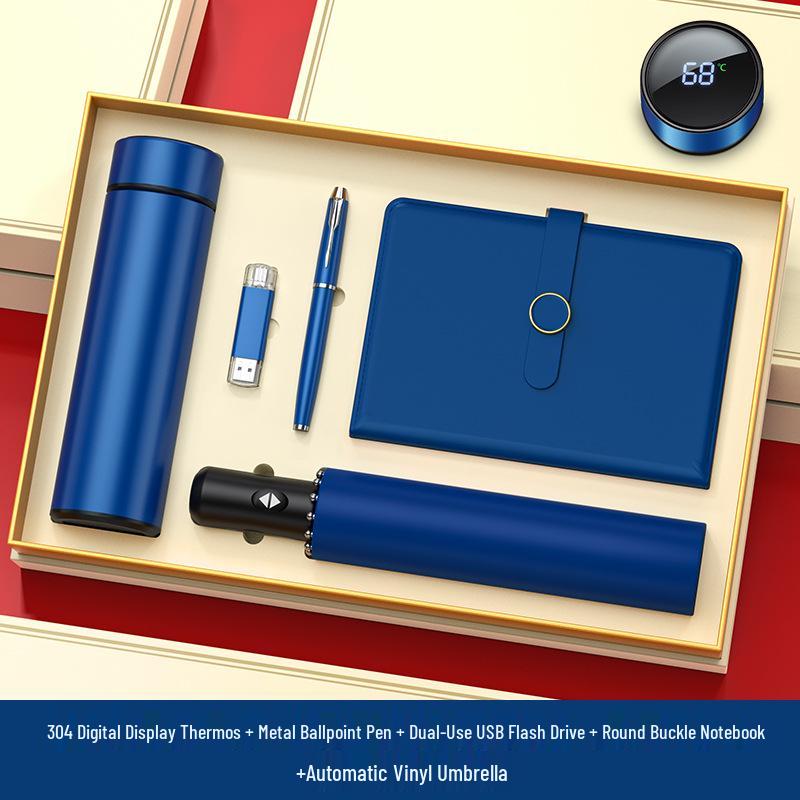 Custom Logo High-End Business Gift Set for Clients and Employees - Perfect for Anniversaries and Events