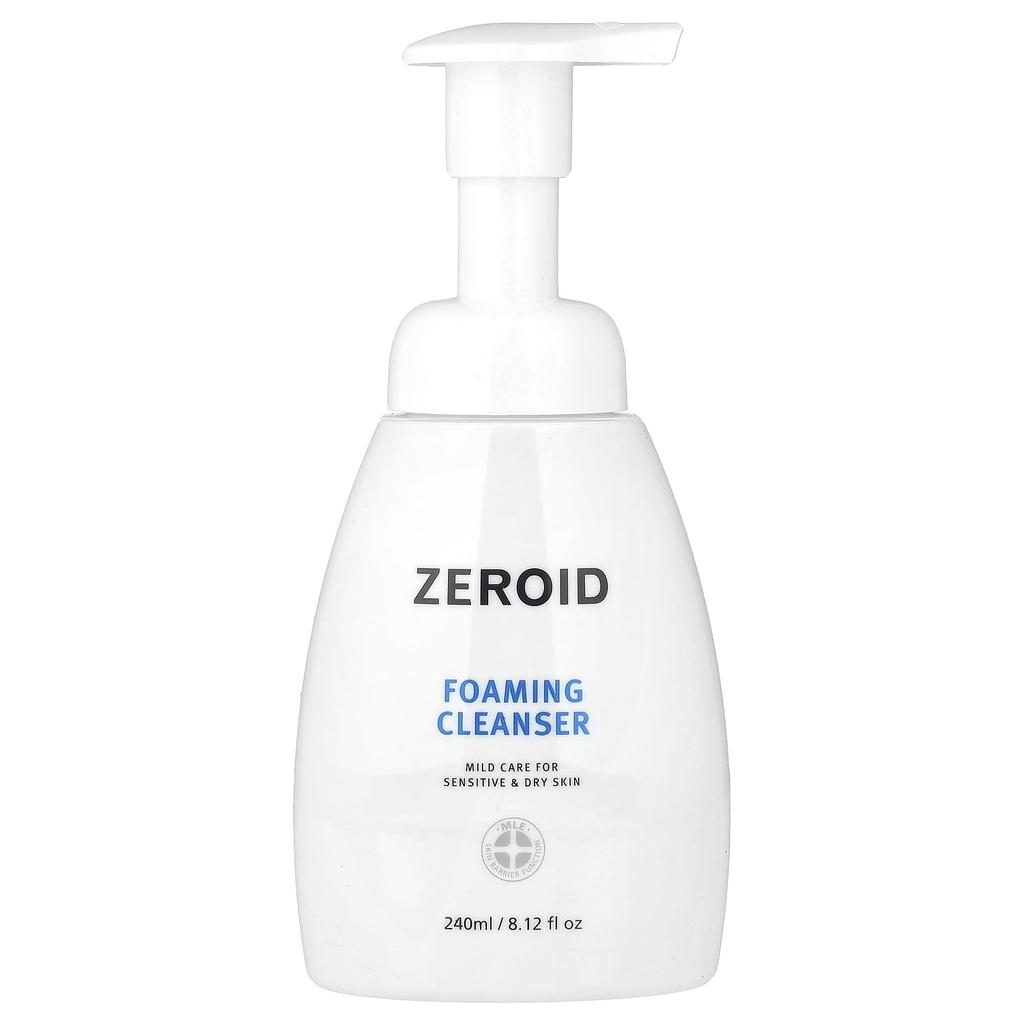 Zeroid, Foaming Cleanser, For Sensitive and Dry Skin, , 240ml (8.12 fl oz)