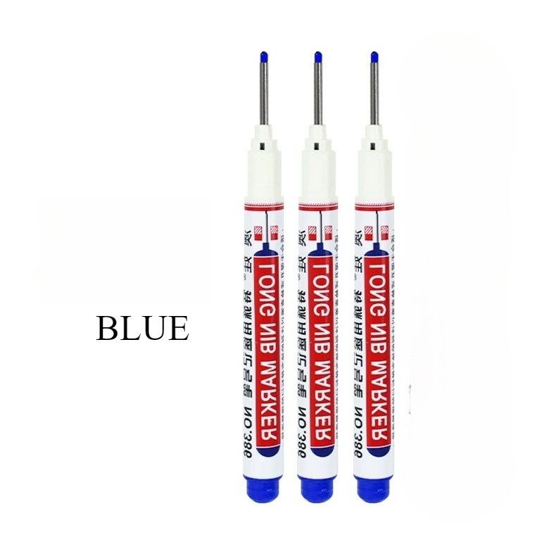 Новый многоцветный маркер для глубоких отверстий Маркер для глубоких отверстий в керамической плитке Водонепроницаемый Быстросохнущий Масляный маркер Маркеры для деревообработки Маркерные ручки