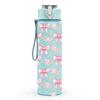 1PC Pink Bow Soft Girl Seamless Pattern Print 750ml Color Plastic Sports Water Bottle Leakproof Flip Straw Lid Suitable for Sports Office Home Use