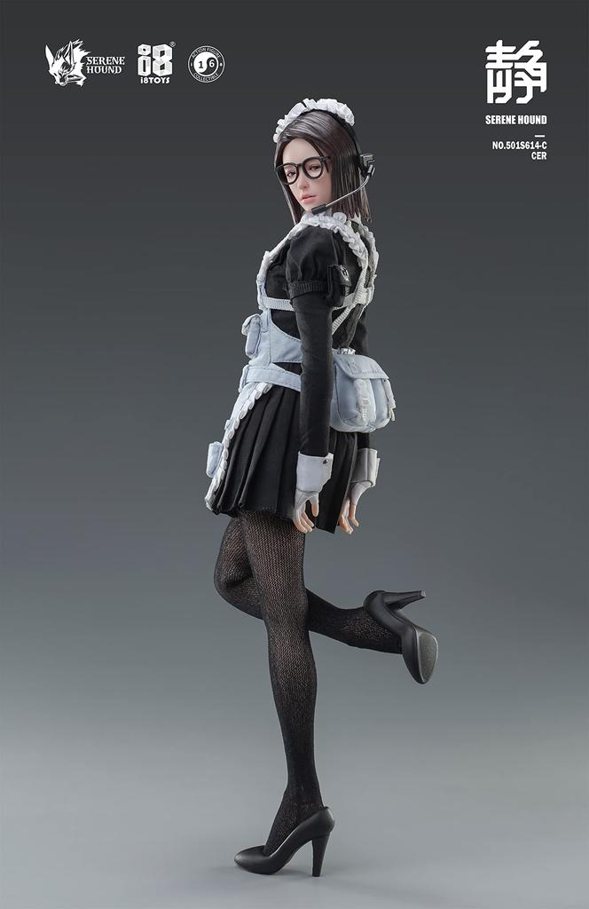 I8TOYS SERENE HOUND Series 501S614 C Cerberus Maid Corps Cell Scale PVC Silicone Metal Painted Movable Figure 1/6 & &
