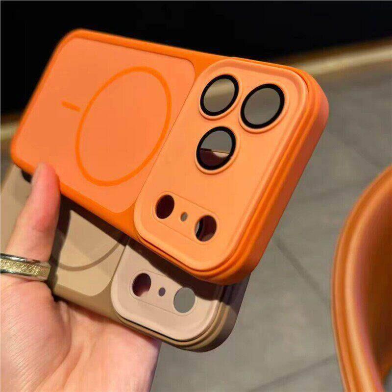 For For Iphone 17 Pro Max for Magnetic Charging Case For For Iphone Air 17 14 1 Plus 12 13 16 Pro Max Lens Film Cover