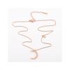 Simple and Personalized Niche Design Star Moon Necklace for Women's Rose Gold Short Collarbone Chain