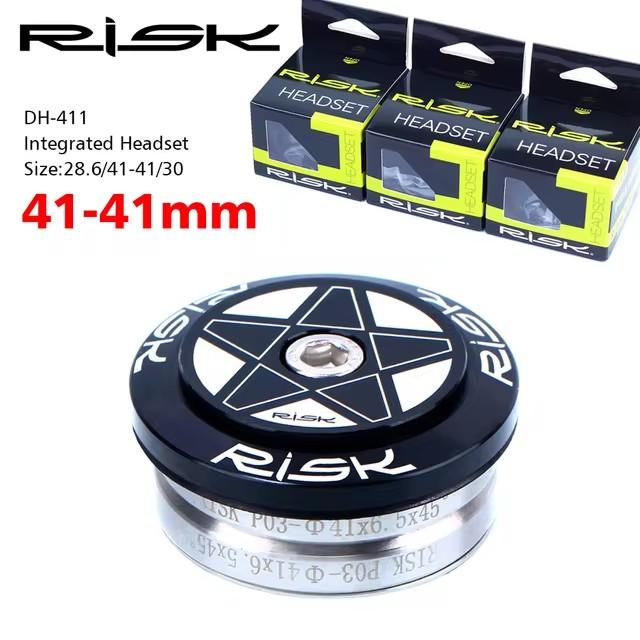 Risk Bicycle Headset Integrated 1 1/8 Steering Column 34 41 41.8 44 49.7 50.6 55 56Mm Mountain Bicycle Press Bearings Box Fork
