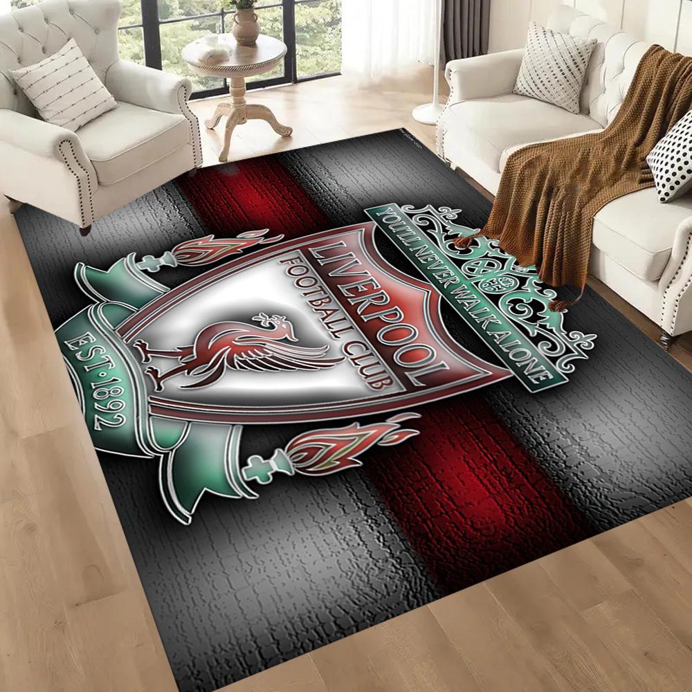 Liverpool Football Club Area Rug Design For Dormitory Study Room Decorate Room Game Room Antislip Carpet Decorate Offices Best For Christmas