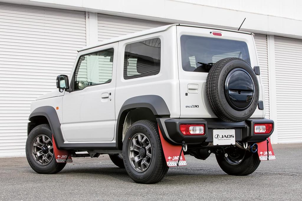 Jaos Mudguard III Rear Set Red for Jimny JB74 Series B621518R