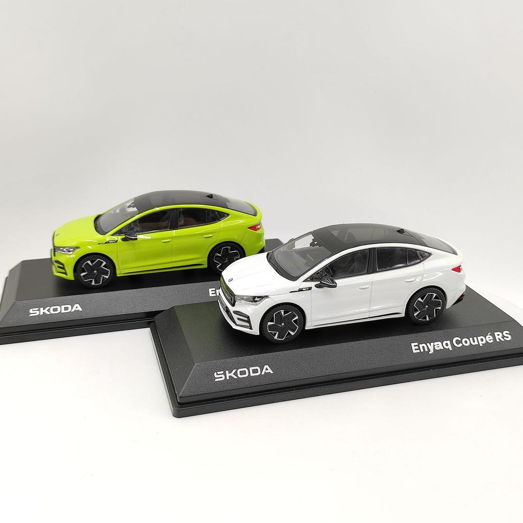 GAM1 Diecast SKODA 1:43 Scale Enyaq Coupe RS Alloy Car Model Collectible Toy Gift Souvenir Display Ornament