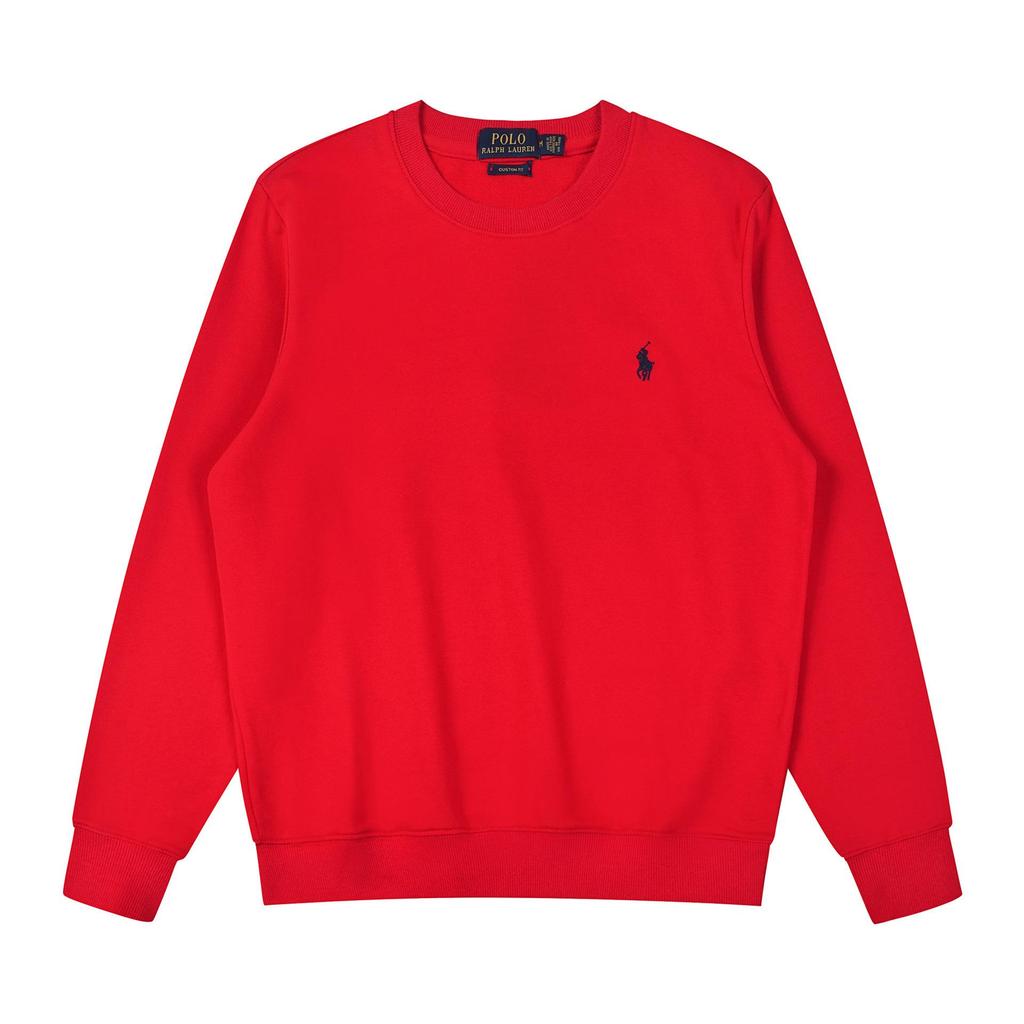 Unisex Casual Thin Spring/Autumn Round Neck Long Sleeve Hoodie with Small Horse Logo