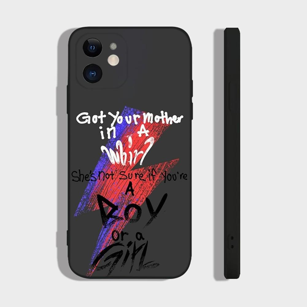 D-David Singer B-BowieS Phone Case For iPhone 14,13,12 Mini 11 Pro XR,X,XS,MAX 6S,7,8 Plus Silicone Cover Soft black