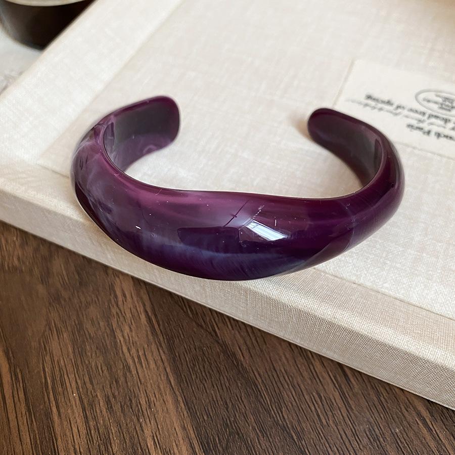 Dopamin Ombre Geometrischer Harzarmreif: High-End Europäischer & Amerikanischer Nischen-Modeschmuck