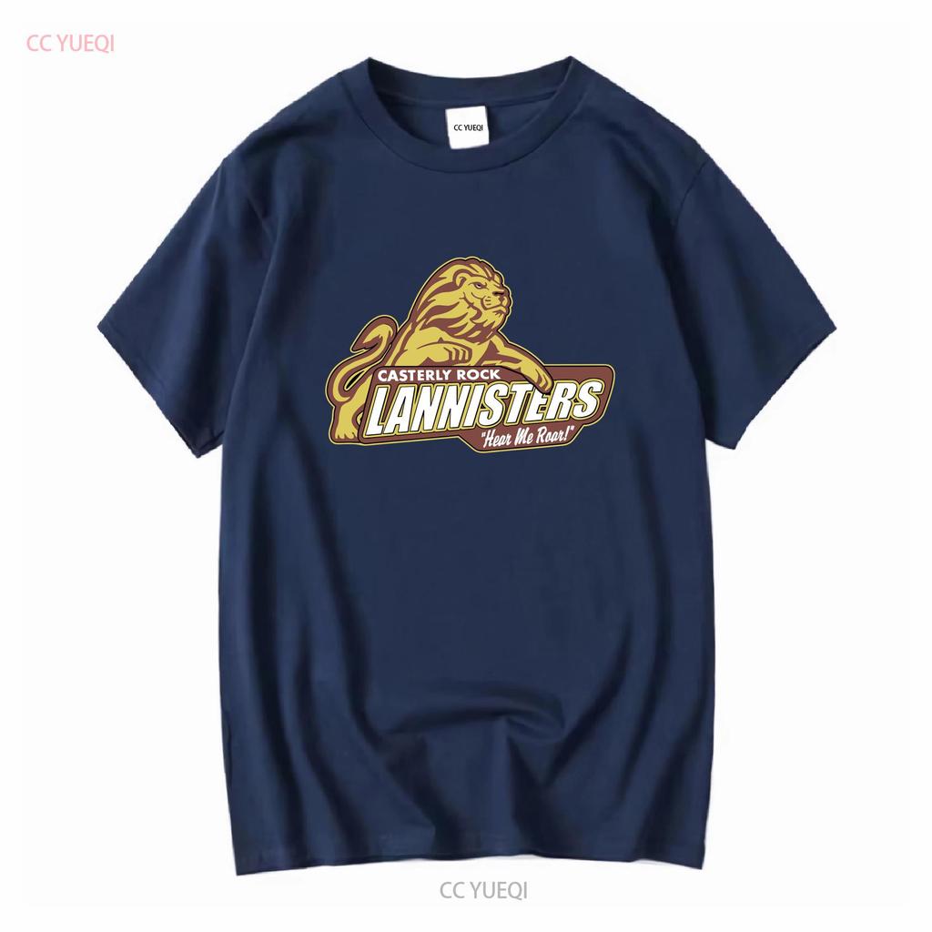 Casterly Rock House Lannister T Shirt 100 Cotton vintage Washed Stretched Top For Everyday Wear Casual Stylish homme Soft