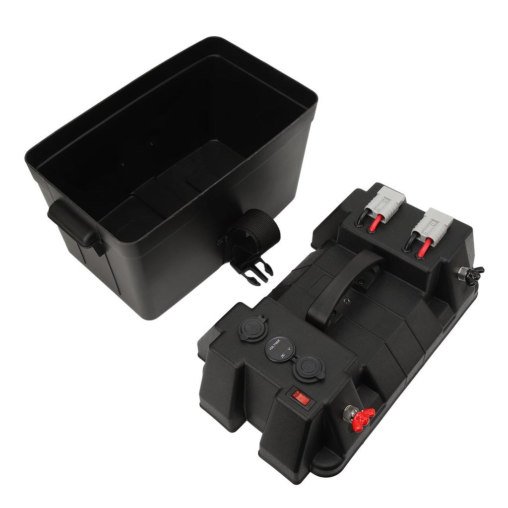 Car Battery Box Portable 5V 1A 2.1A USB Interface 12V 20A Cigarette Lighter for RV Camper And Trailer Batteries