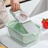 Vegetable Cutter with Container Large Capacity Vegetable Cutter with Container Multi-Functional Mandoline Cutter Non-Slip Base