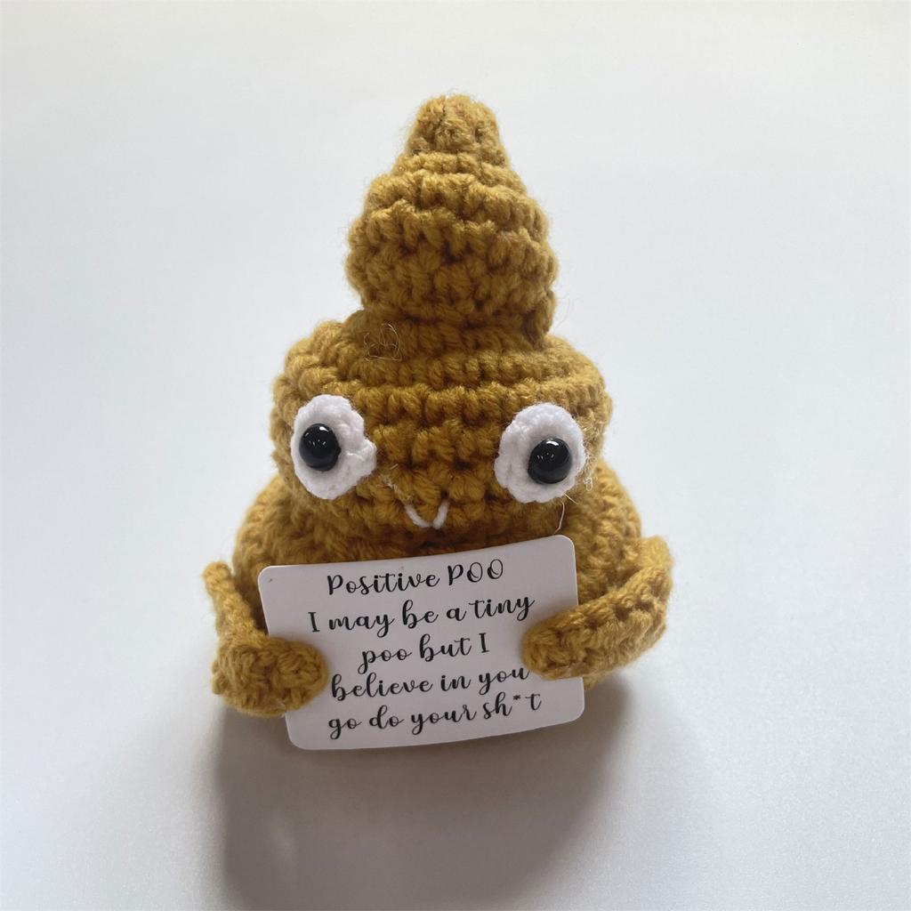 Gestrickte Kacke Figur Geschenk Kinder Jungen Geschenk Zubehör für Kinder Mädchen Jungen Feiertag Neujahr Geschenk