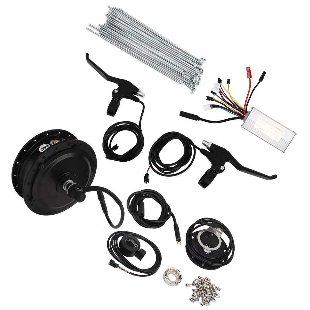 36V 500W Rear Drive Cassette Hub Motor with 22A Controller M3 Panel Electric Bike Scooters Conversion Kit
