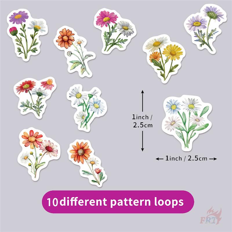 500Pcs/Roll Ins Daisy Bouquets Kids Rewards Stickers - DIY Scrapbooks Album Decor Sealing Label Decals